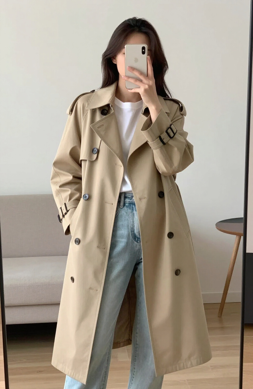 Beige Trench Coats
