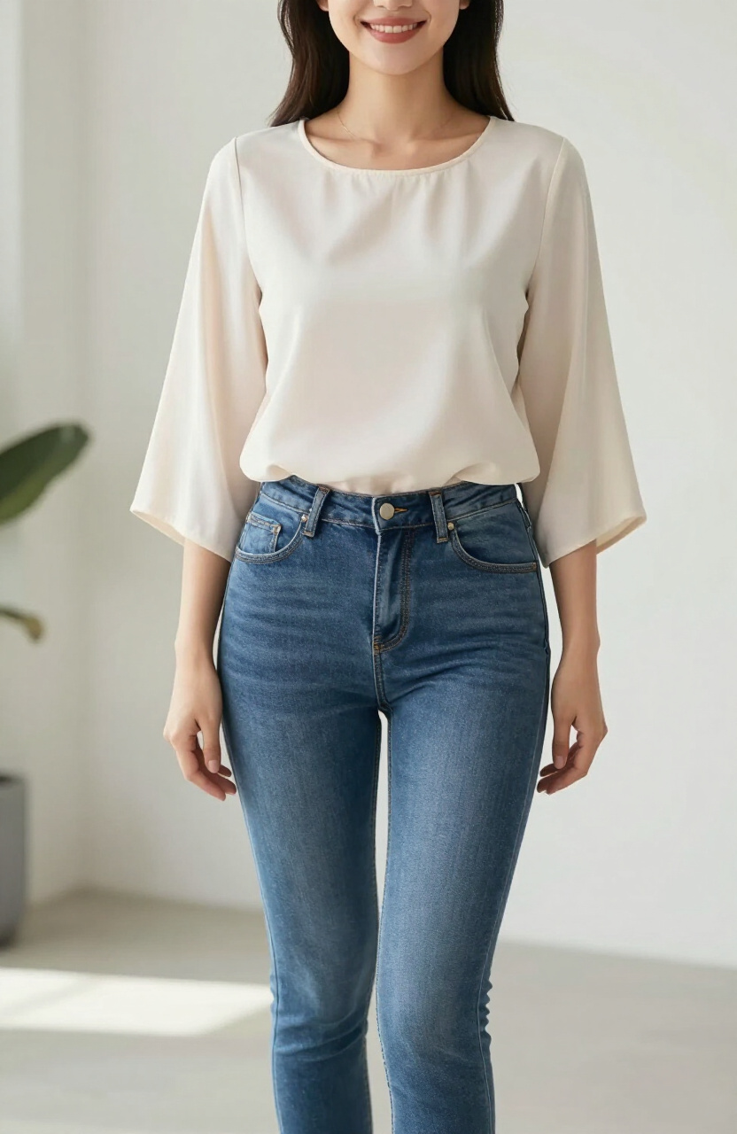 Blouse And Jeans