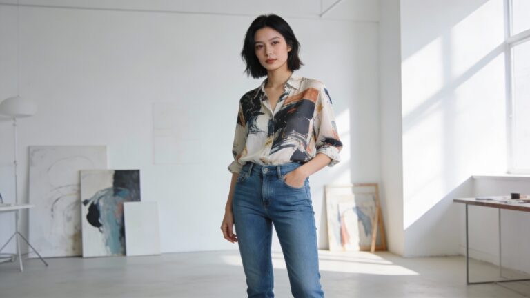 Blue Jeans Outfit Ideas for Creative Women and Artists