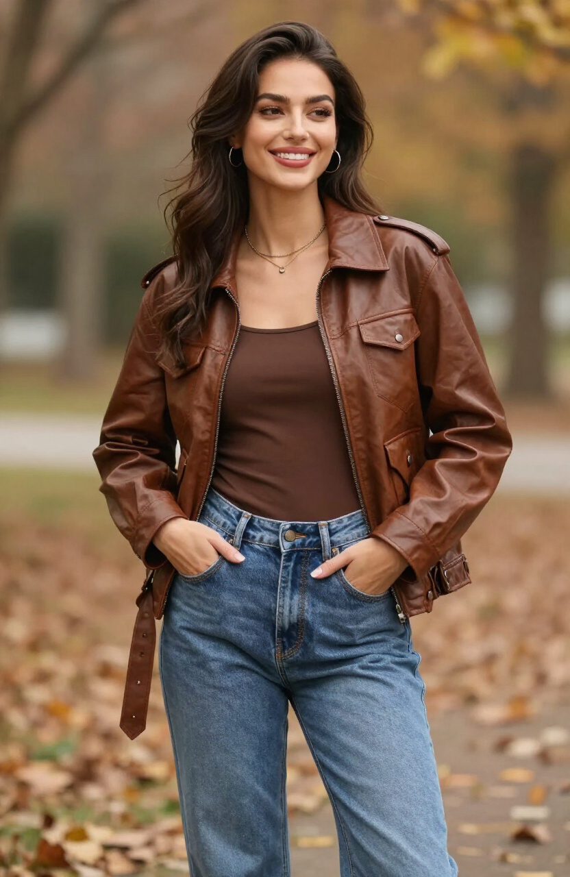 Brown Leather Jacket