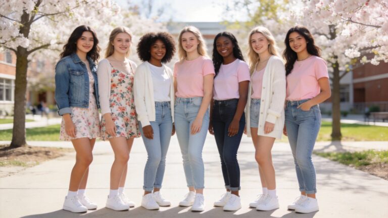 Casual Spring Outfits For College Girls On A Budget