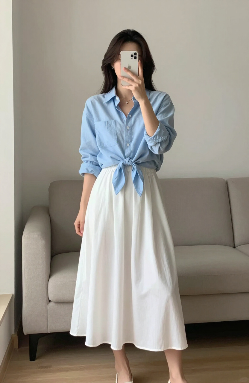 Chambray Shirt Outfits