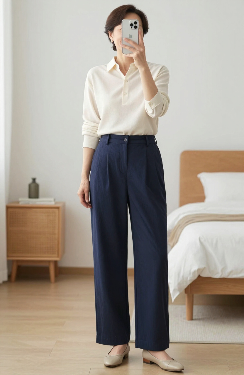 Cotton Blend Pants