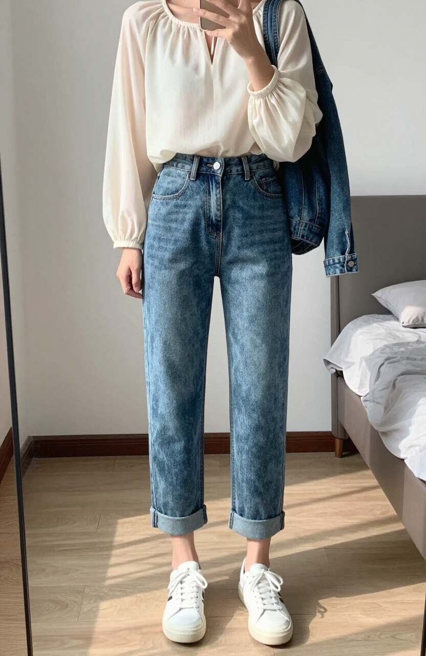 Cropped Jeans