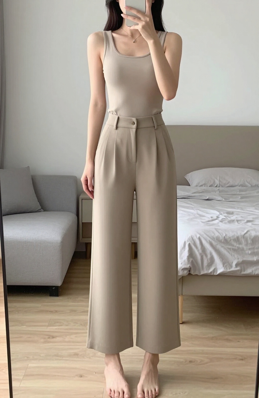 Cropped Wide Pants