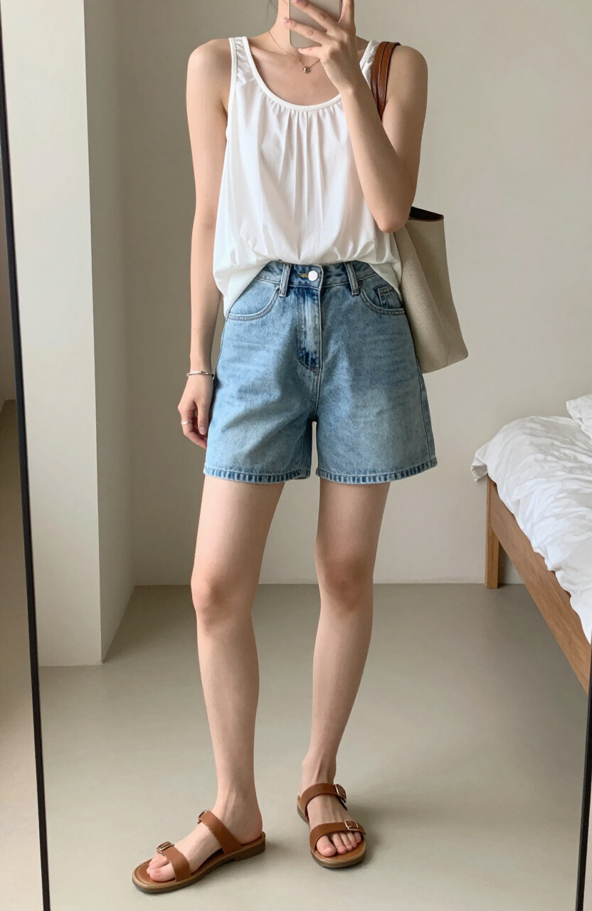 Denim Shorts Outfits