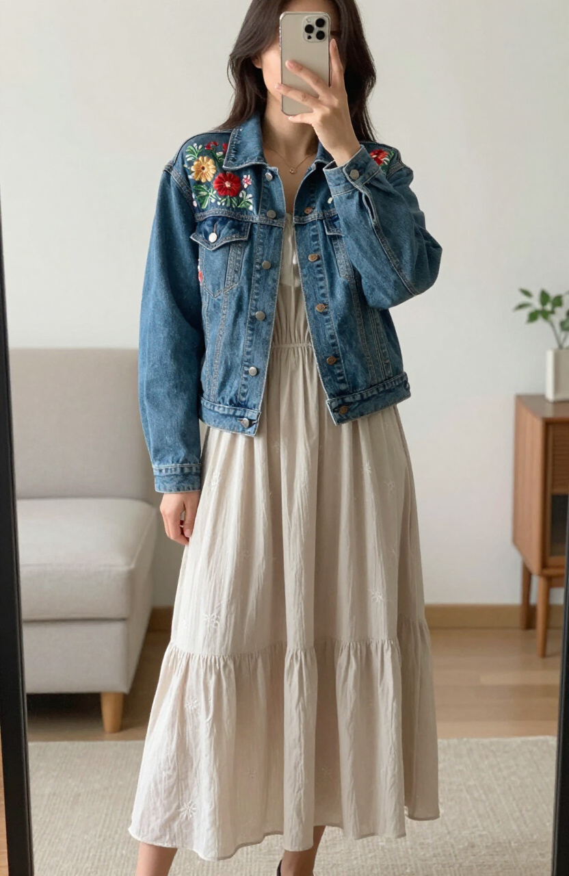 Embroidered Denim Pieces
