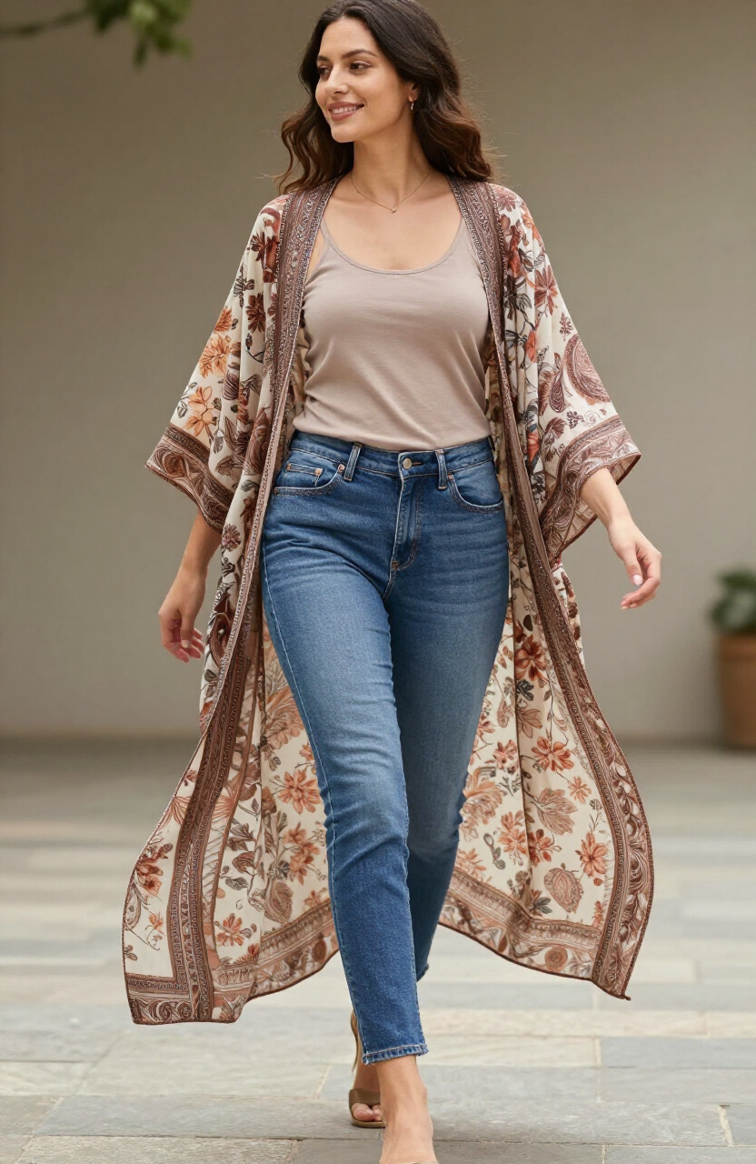 Flowing Kimono Layer