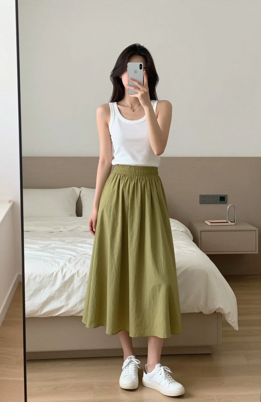 Flowy Midi Skirts