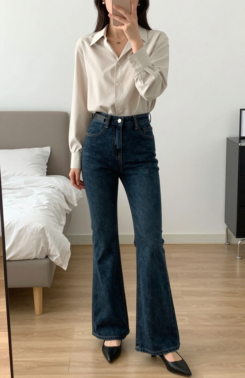 High-Waisted Jeans