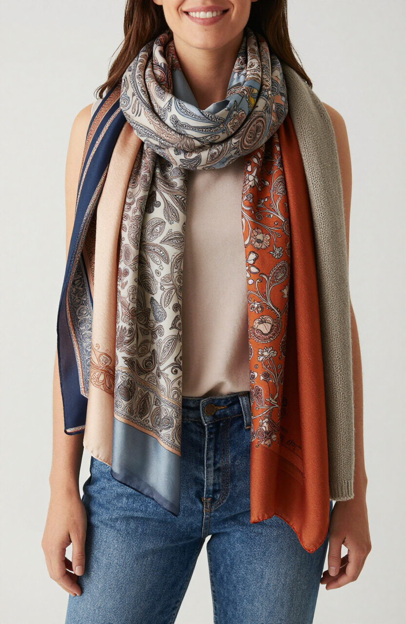 Layered Scarves