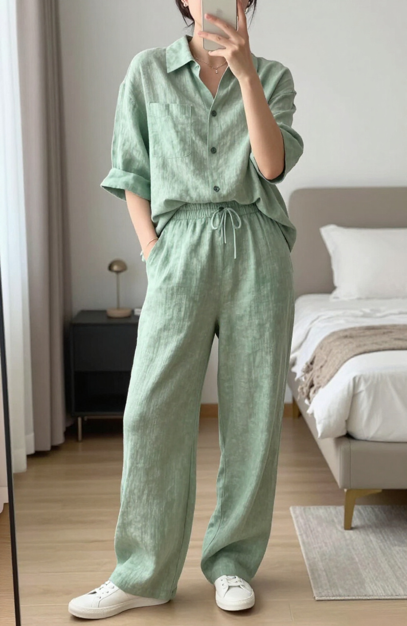 Linen Pants Sets