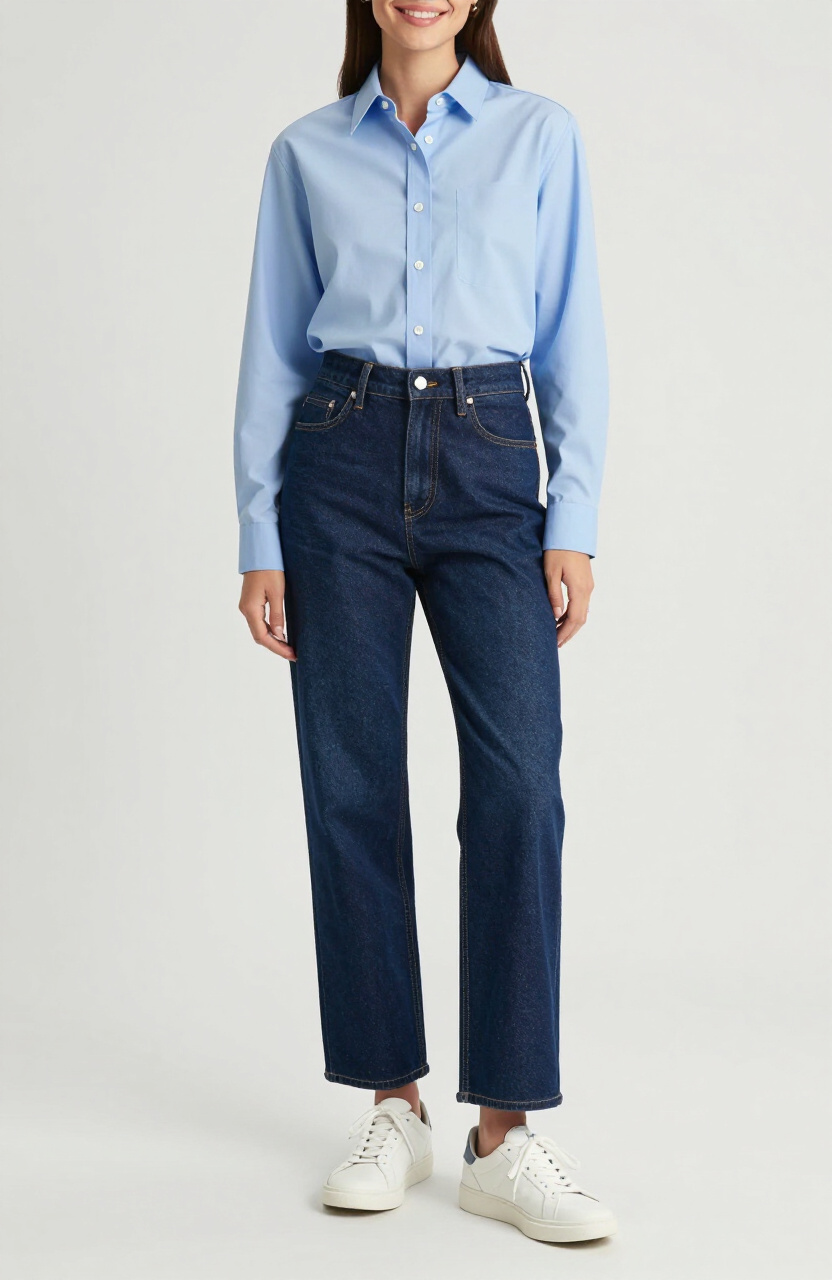 Monochrome Blue Outfits