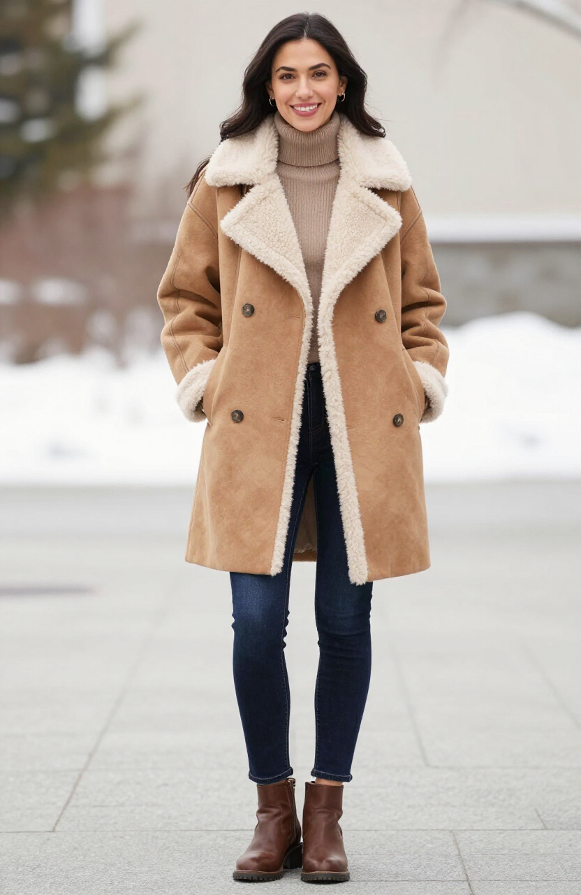 Shearling Collar Coats