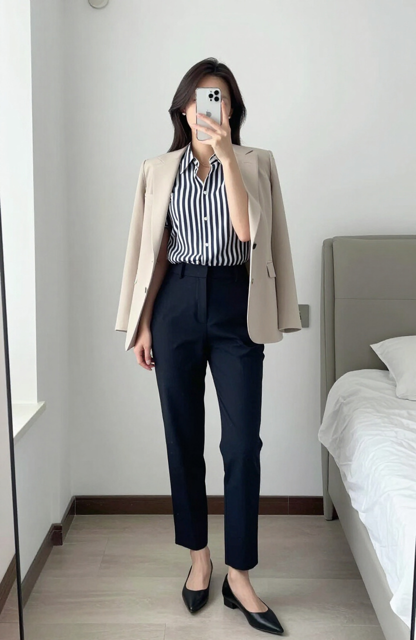 Striped Top Ensemble