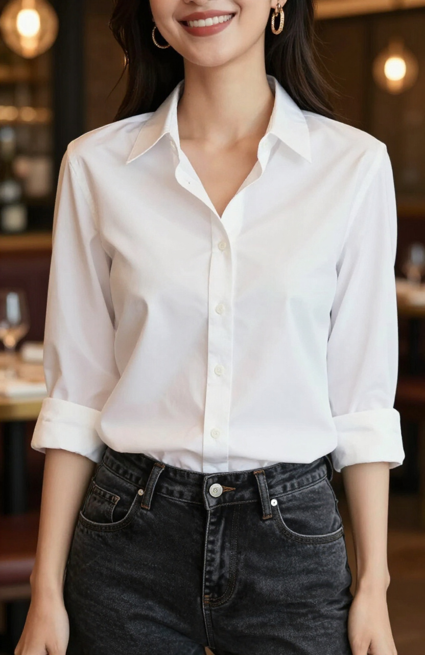 White Button Shirt