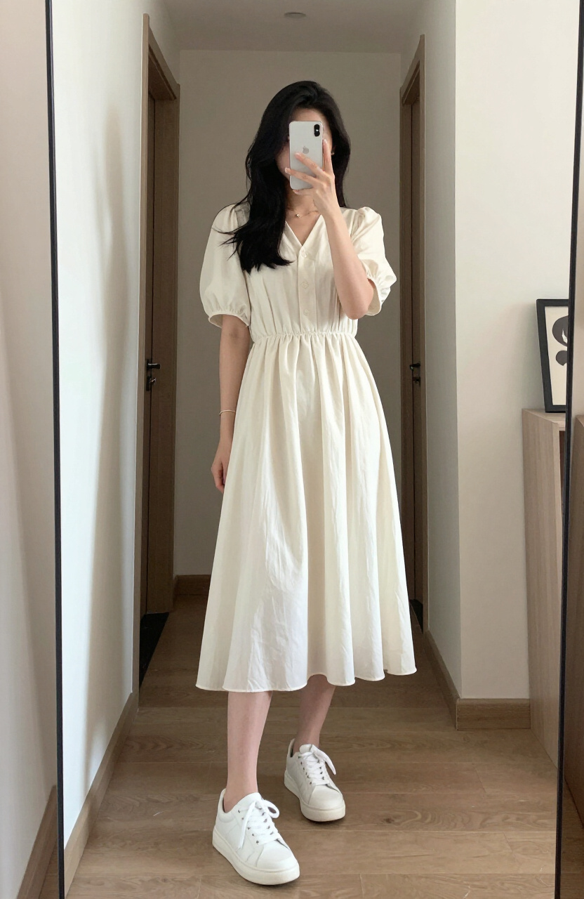 White Sneaker Outfits