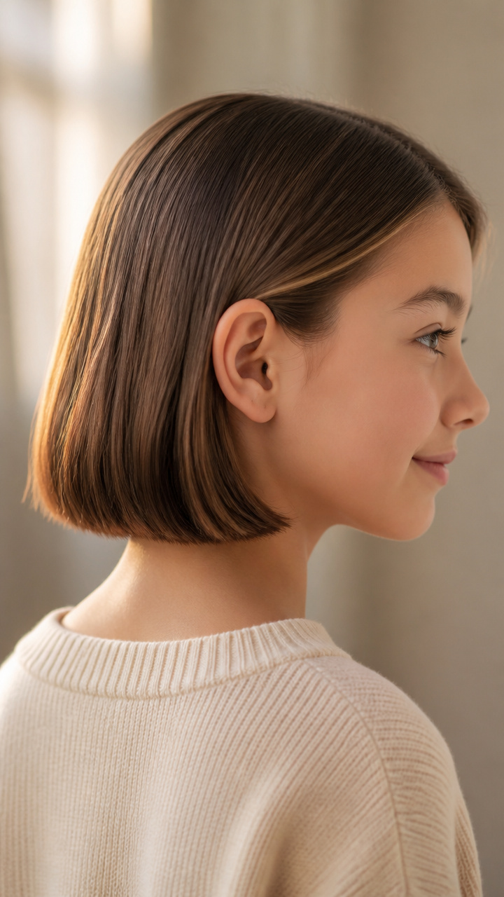Blunt Cut Bob with Tucked Ear