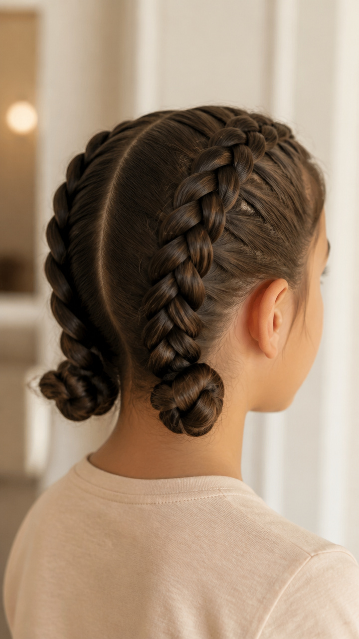 Double Dutch Braids Low