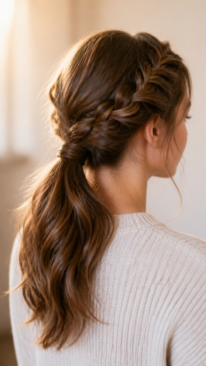 Loose Braided Ponytail