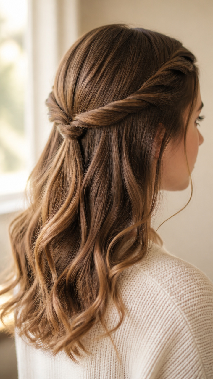 Twisted Half-Up Crown