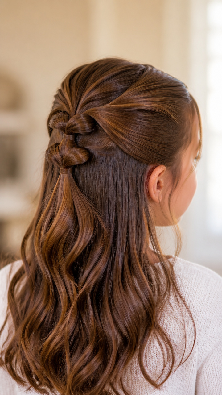 Half-Up Bubble Twist