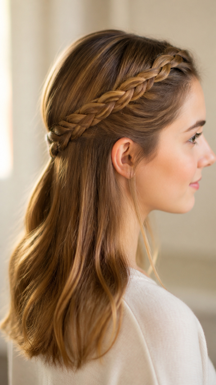 Side-Swept Braided Headband