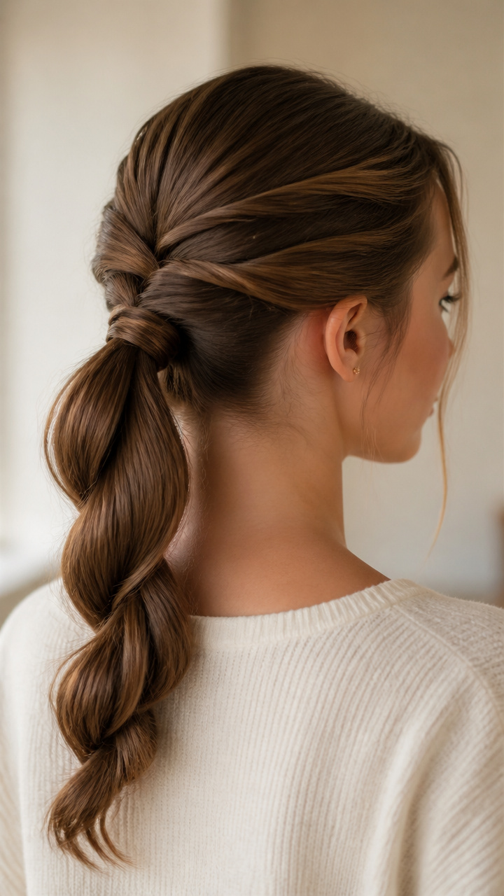 Twisted Rope Ponytail