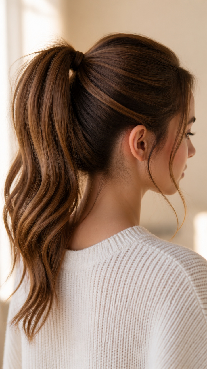 High Pony With Volume Kick