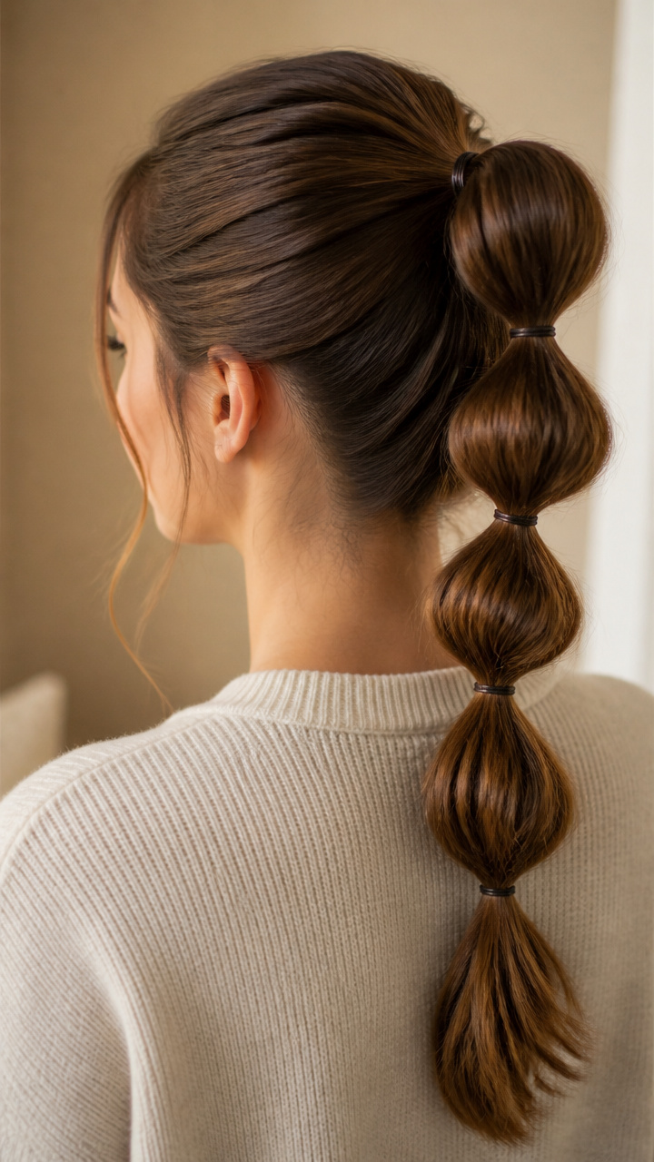 High Bubble Ponytail