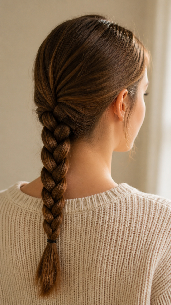 Three-Strand Braid Down Back