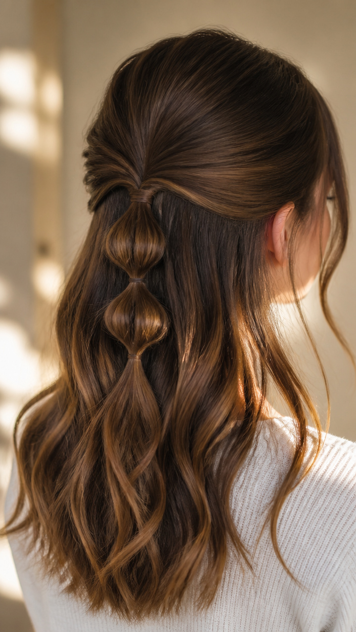 Half-Up Bubble Twist