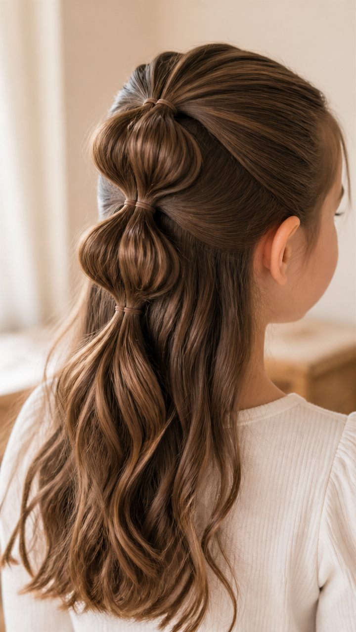 Half-Up Bubble Style