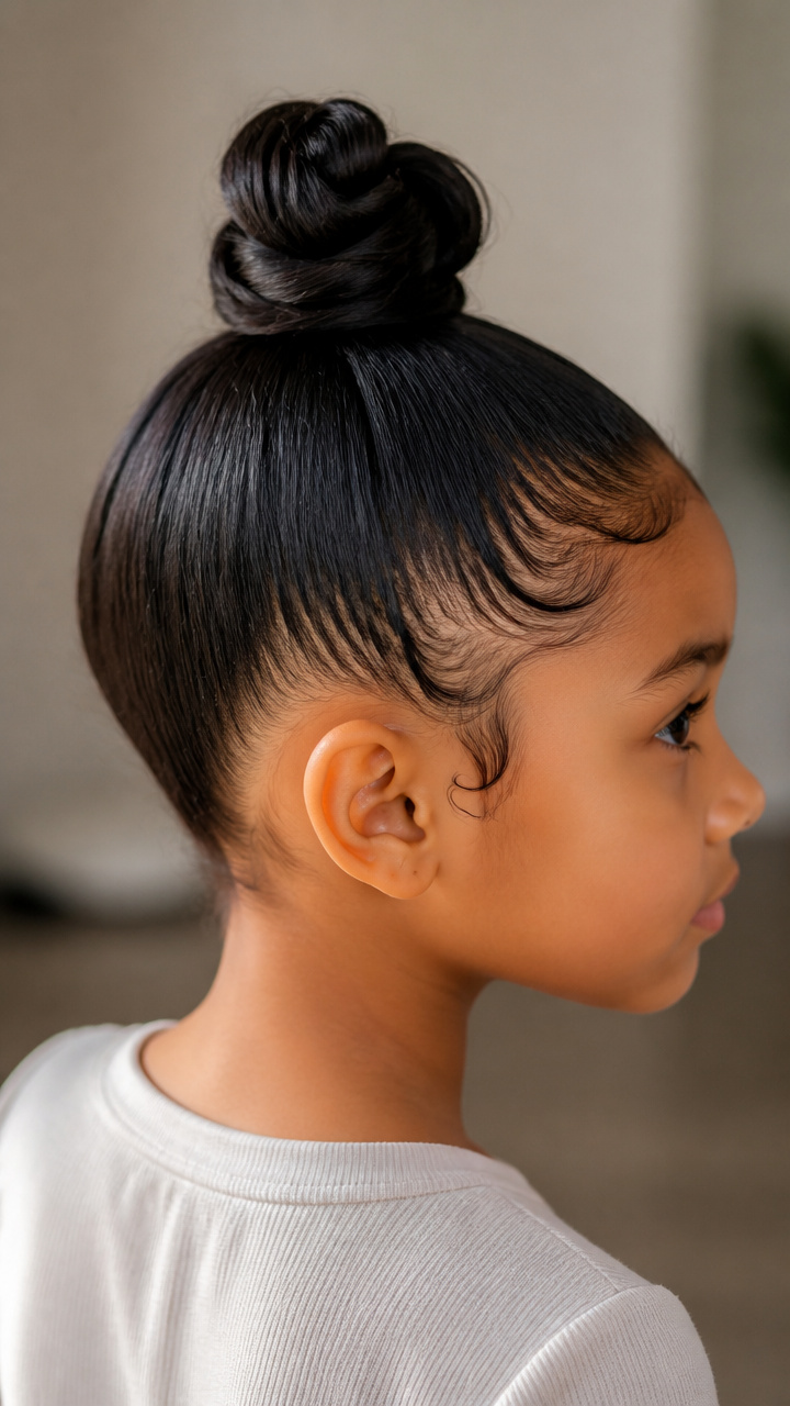 Top Knot With Baby Hairs Laid