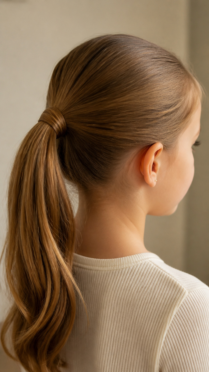 Ponytail With Wrapped Elastic