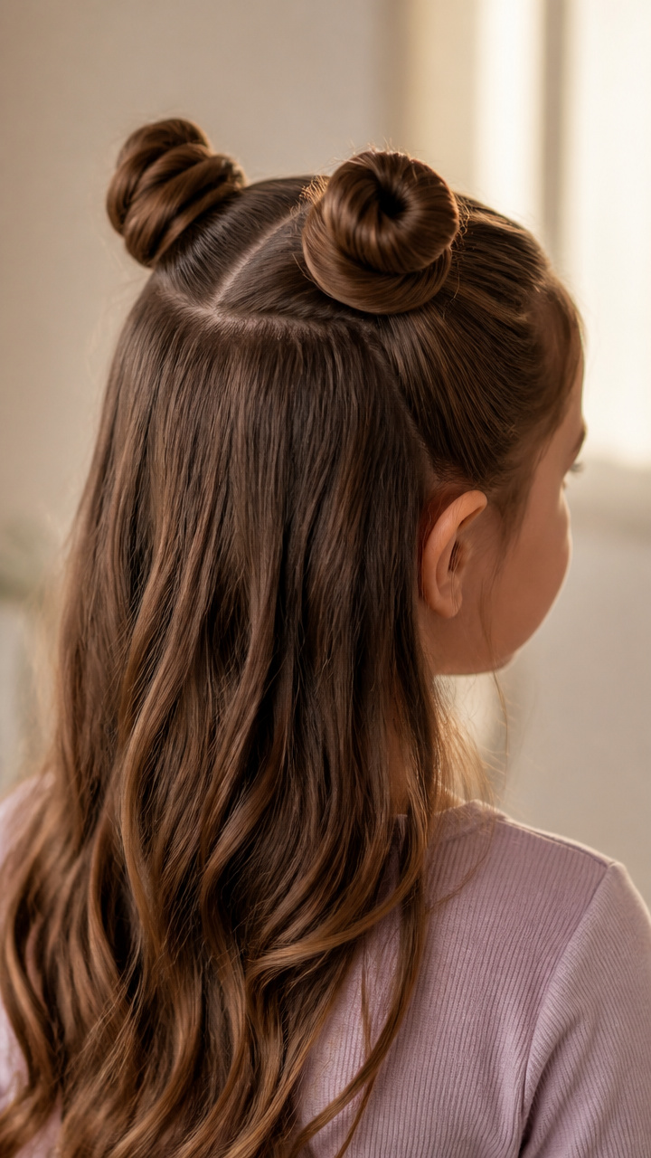 Half-Up Twin Buns
