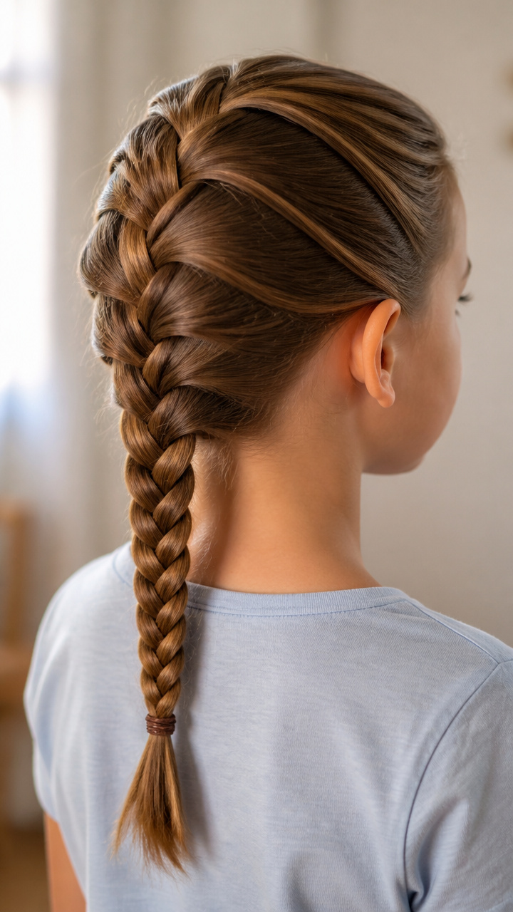 Single Dutch Braid Down Back