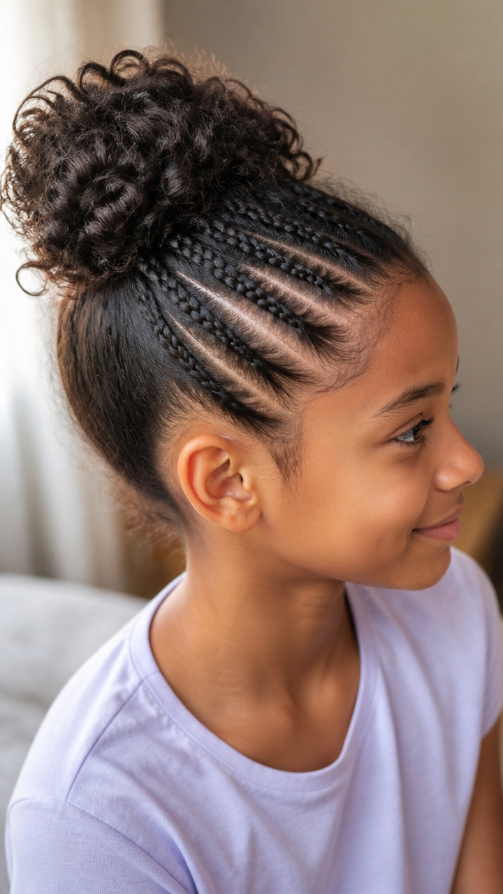 Mini Braids Along Hairline