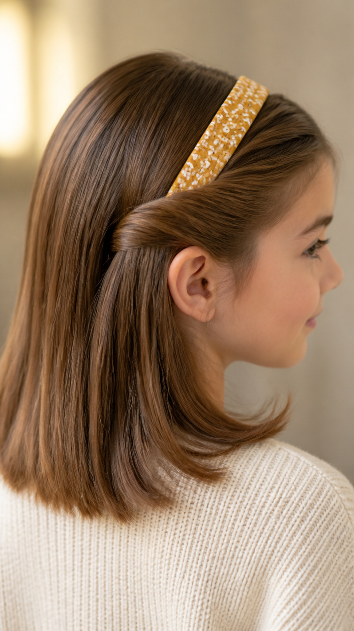 Headband With Tucked Sides