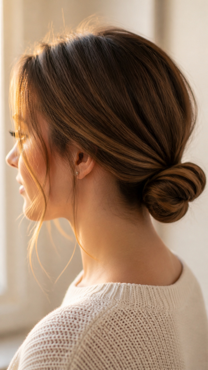 Low Knot With Face-Framing Pieces