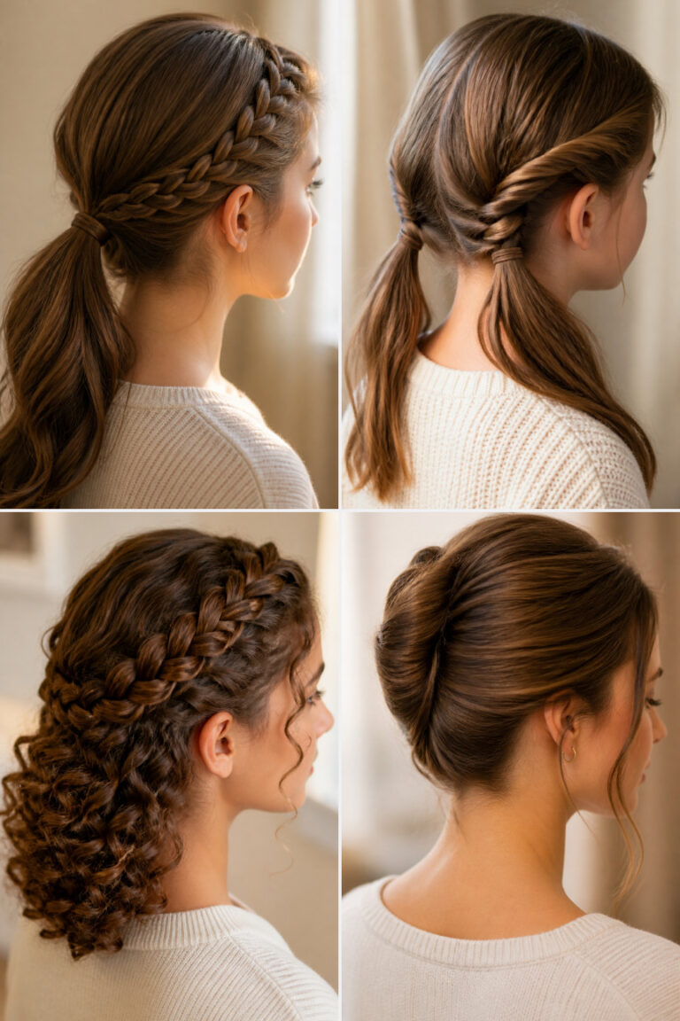 19 Quick Hairstyles That Keep Hair Neat All School Day