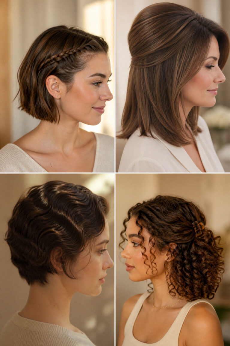 13 Quick Hairstyles for Short Hair for Busy Mornings