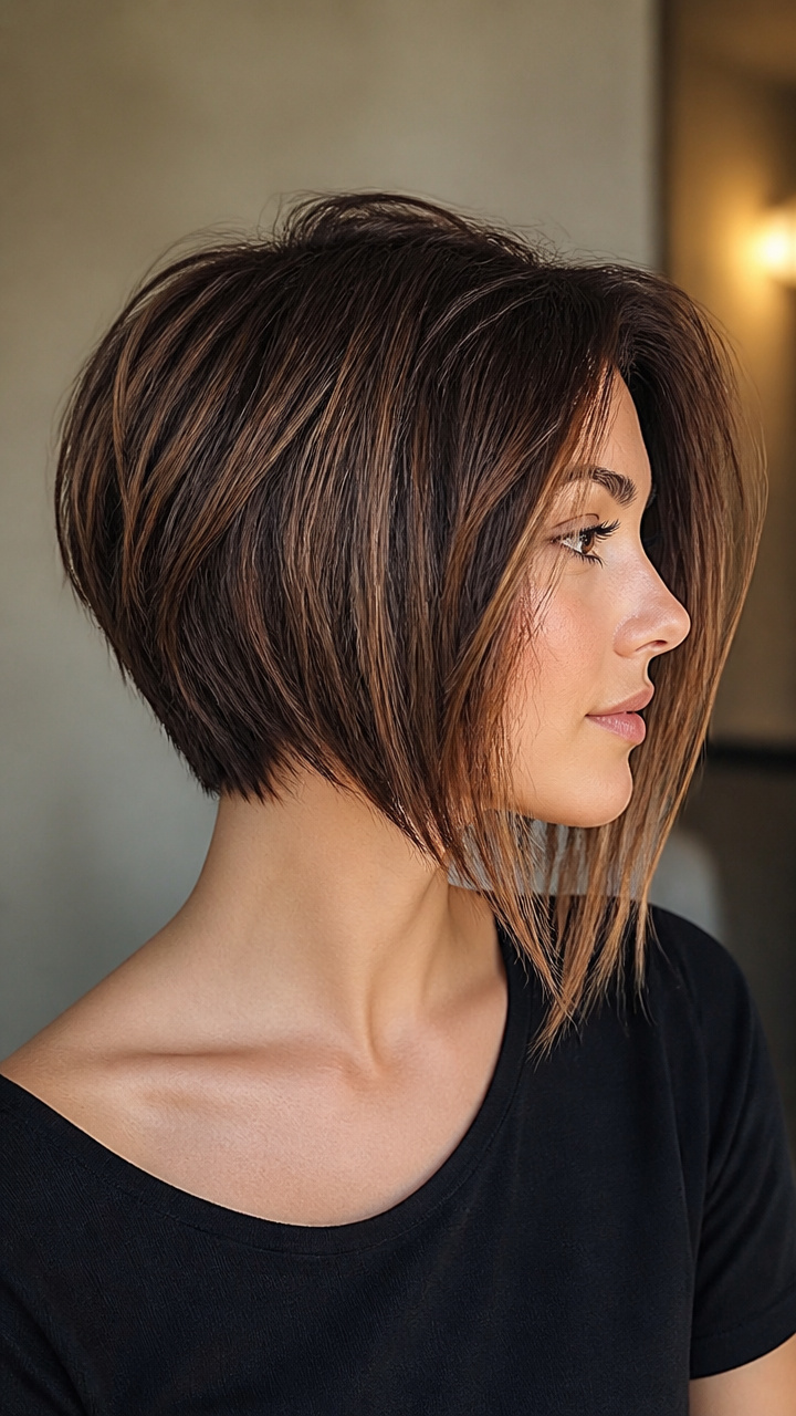 Asymmetrical Bob with Angle
