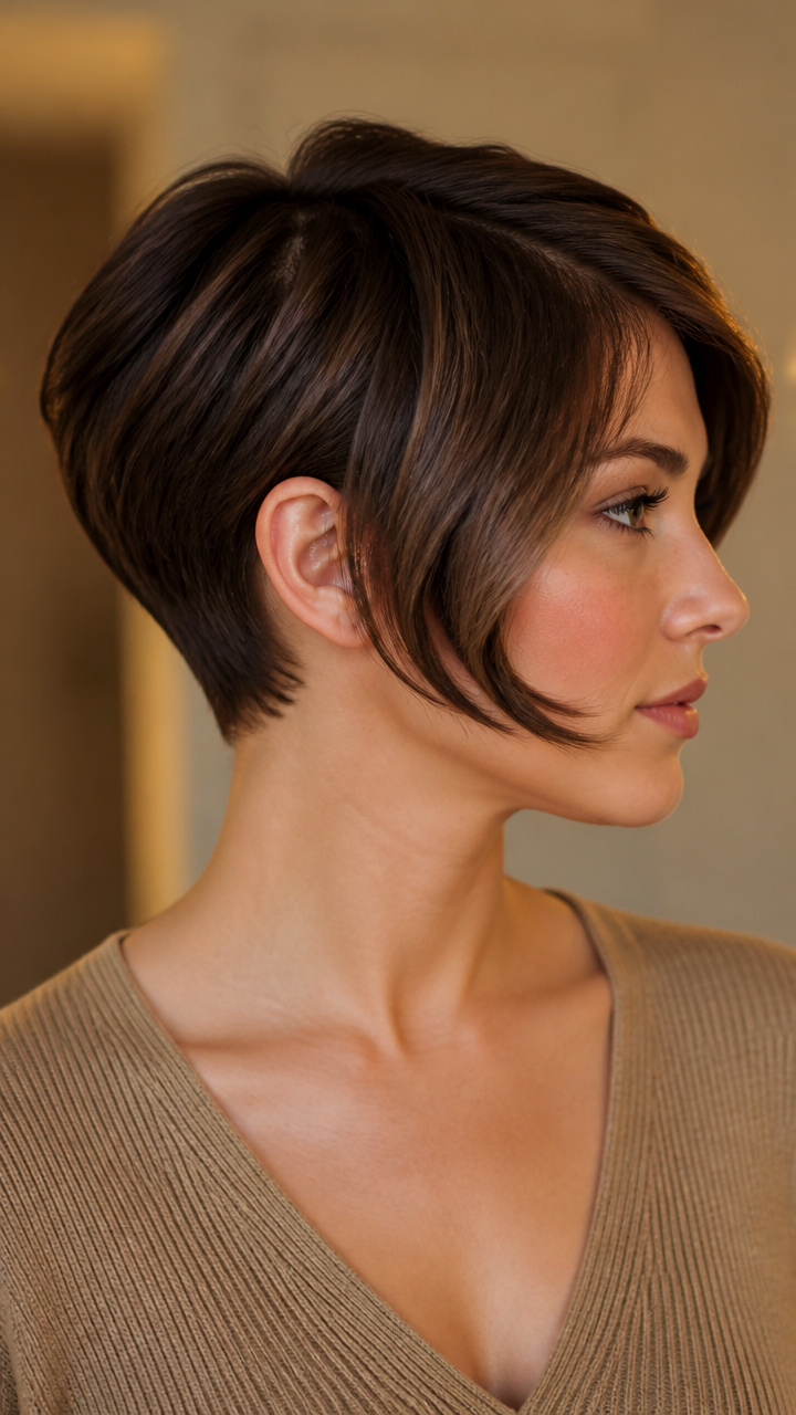 Asymmetrical Pixie with Flicked Tip