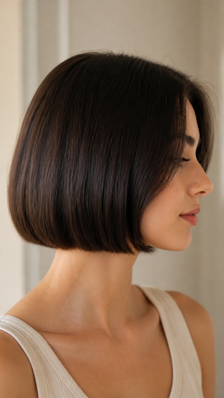 Blunt Bob with Natural Volume