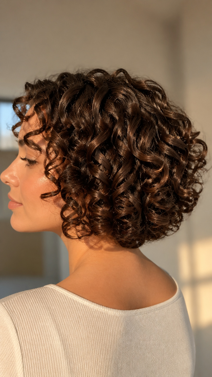 Curly Bob with Defined Ringlets