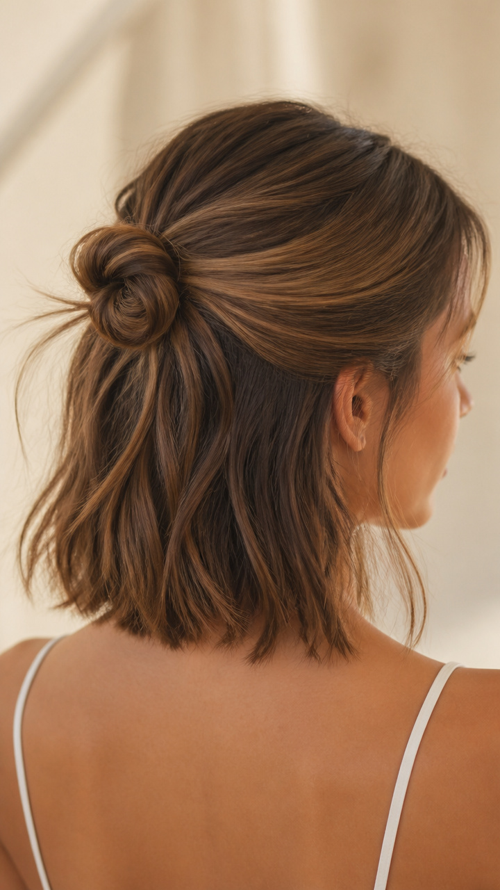 Half-Up Knot with Loose Ends