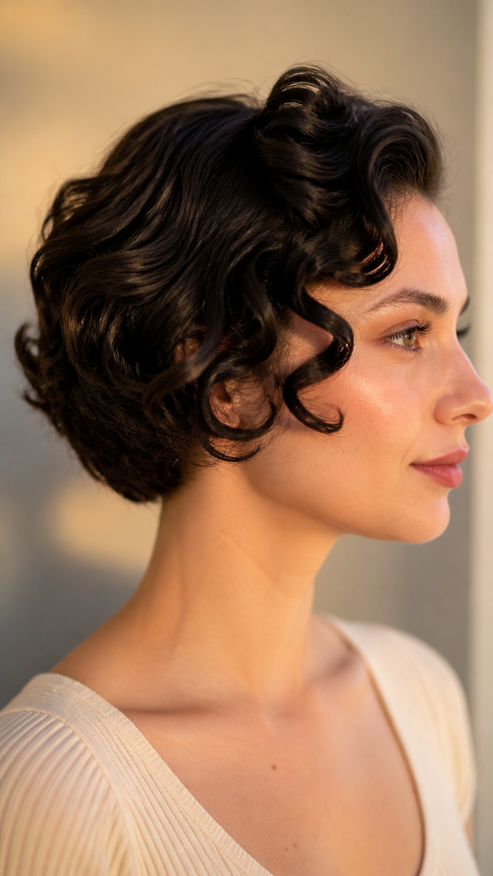 Pin-Up Curls at the Front