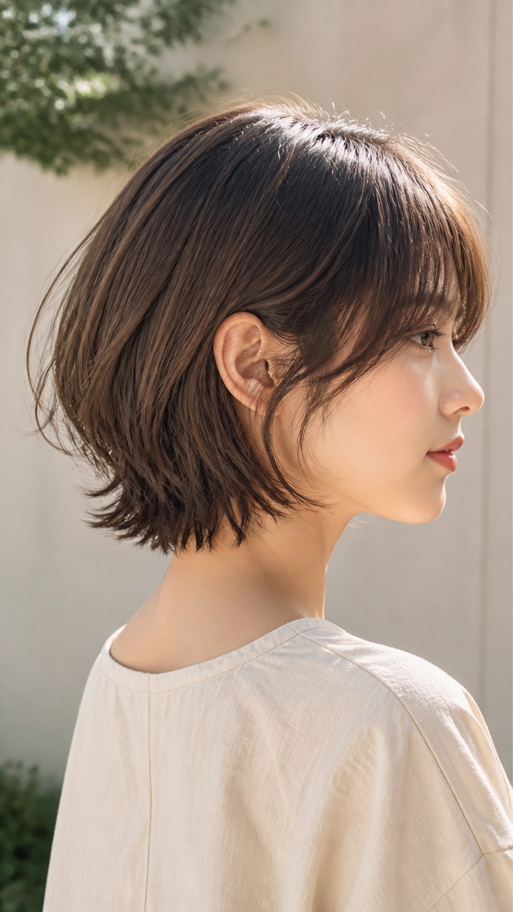 Ruffled Nape-Length Style