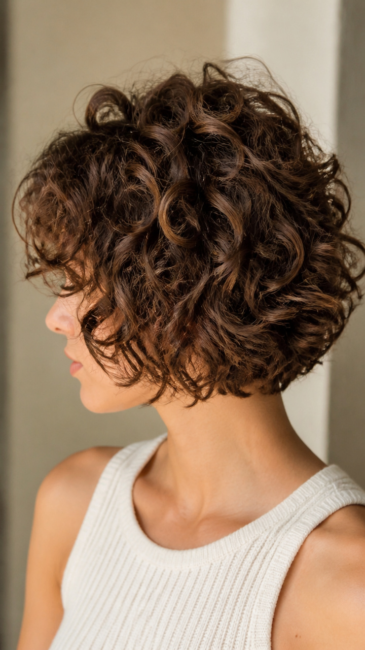 Shaggy Curly Bob